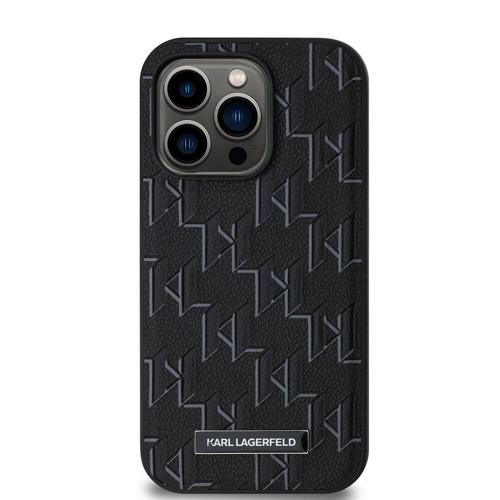 iPhone 14 Pro Max Kılıf Karl Lagerfeld Orjinal Lisanslı M-safe Şarj Özellikli KL Yazılı Hot Stamp Kılıf