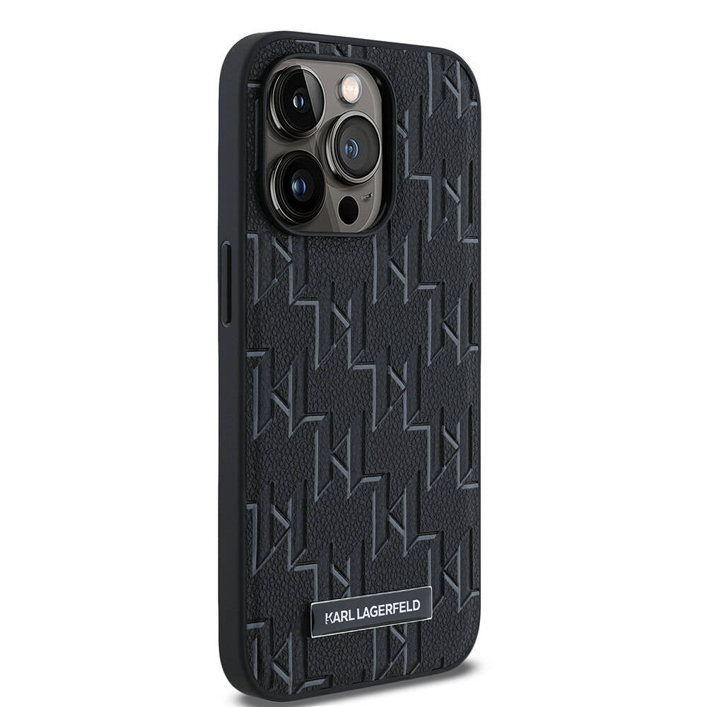 iPhone 14 Pro Max Kılıf Karl Lagerfeld Orjinal Lisanslı M-safe Şarj Özellikli KL Yazılı Hot Stamp Kılıf
