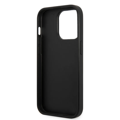 iPhone 14 Pro Max Kılıf Karl Lagerfeld PU Suni Deri Logolu Dizayn Kılıf