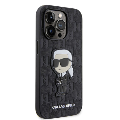 iPhone 14 Pro Max Kılıf Karl Lagerfeld Saffiano Deri Karl Dizayn Kılıf