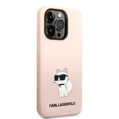 iPhone 14 Pro Max Kılıf Karl Lagerfeld Silikon Choupette Dizayn Kılıf