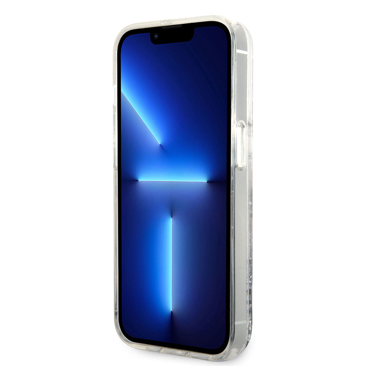 iPhone 14 Pro Max Kılıf Karl Lagerfeld Sıvılı Simli Choupette Head Dizayn Kılıf