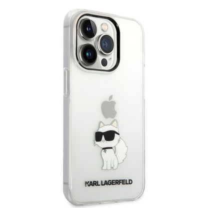 iPhone 14 Pro Max Kılıf Karl Lagerfeld Transparan Choupette Dizayn Kılıf