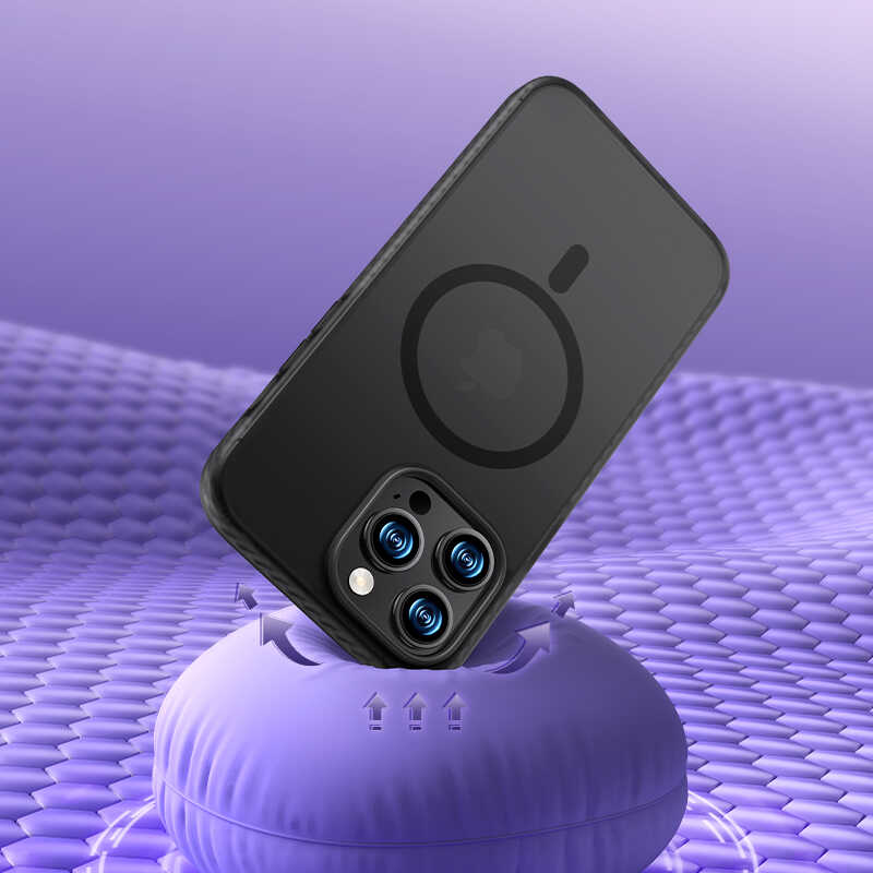 iPhone 14 Pro Max Kılıf Kenarları Silikon Airbagli Mat Arka Yüzey Benks Icesand Kılıf