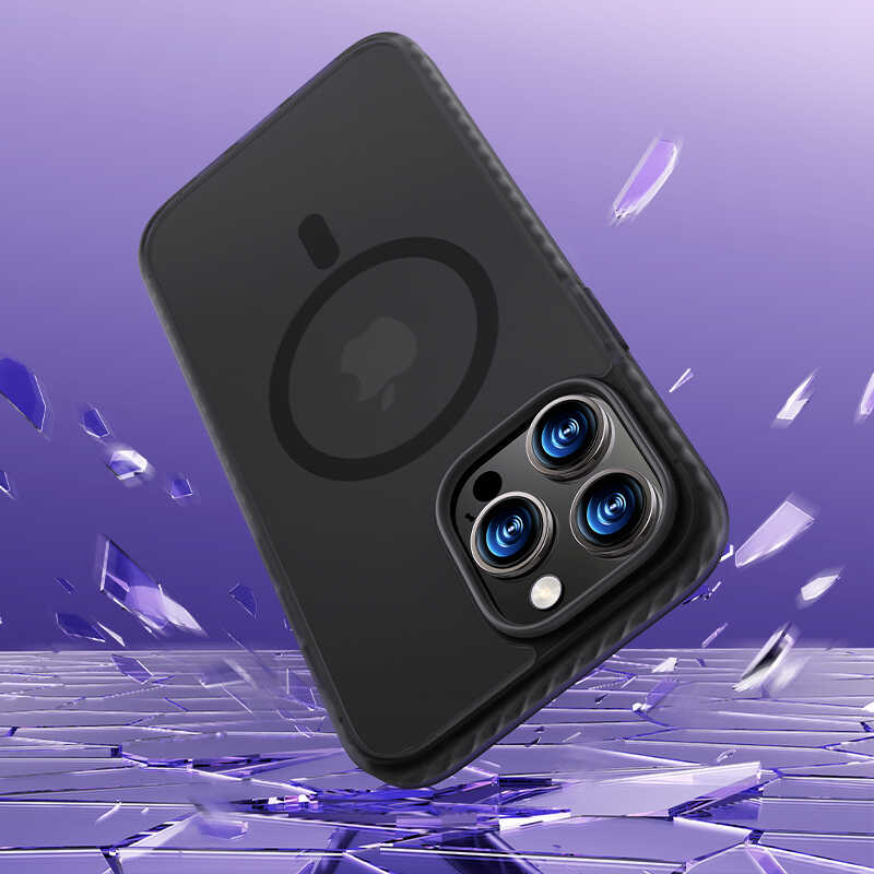 iPhone 14 Pro Max Kılıf Kenarları Silikon Airbagli Mat Arka Yüzey Benks Icesand Kılıf