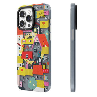 Apple iPhone 14 Pro Max Kılıf Magsafe Şarj Özellikli Bee Brown Tasarımlı Youngkit Colorful Life Serisi Kapak Sarı