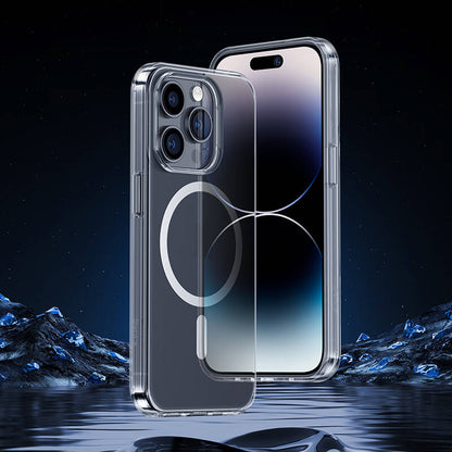 iPhone 14 Pro Max Kılıf M-safe Şarj Özellikli Benks 1.8mm Ultra İnce Şeffaf Kılıf