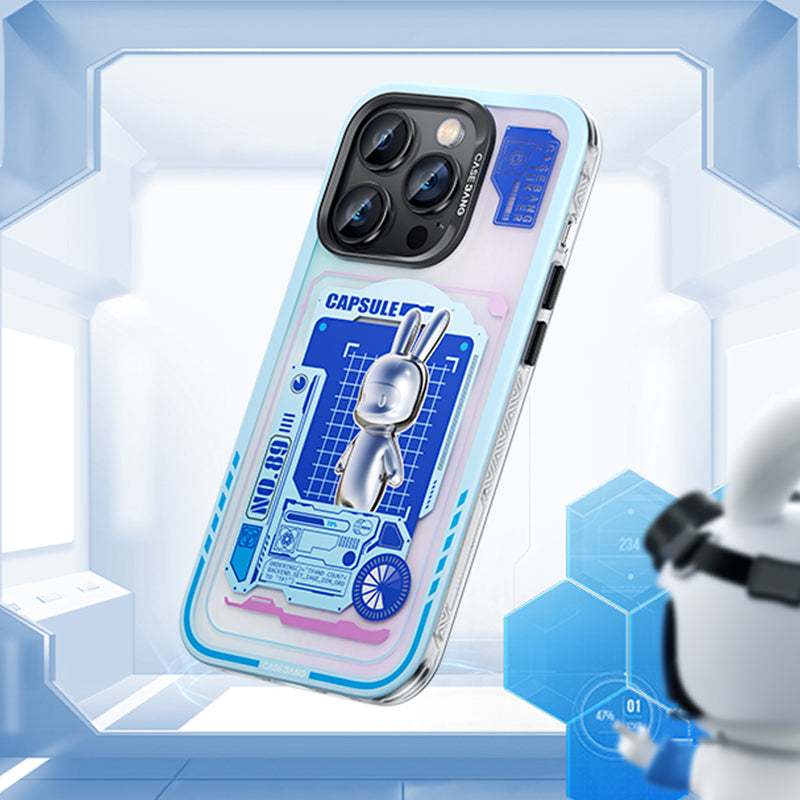 iPhone 14 Pro Max Kılıf M-safe Şarj Özellikli Benks Casebang Rabbit Kılıf