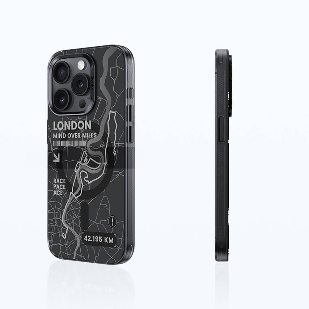 Apple iPhone 14 Pro Max Kılıf Magsafe Şarj Özellikli Benks City Serisi Kapak Mavi
