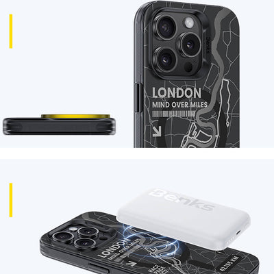 Apple iPhone 14 Pro Max Kılıf Magsafe Şarj Özellikli Benks City Serisi Kapak Mavi
