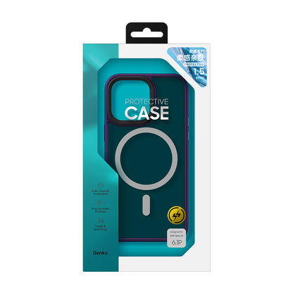 iPhone 14 Pro Max Kılıf M-safe Şarj Özellikli Benks Mist Hybrid Kılıf