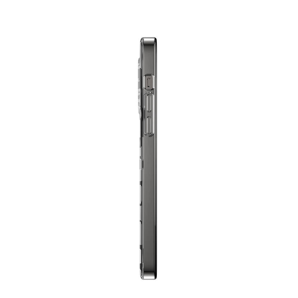 Apple iPhone 14 Pro Max Kılıf Magsafe Şarj Özellikli Çift IMD Baskılı Lisanslı Switcheasy Artist-M Fleur Kapak Gri