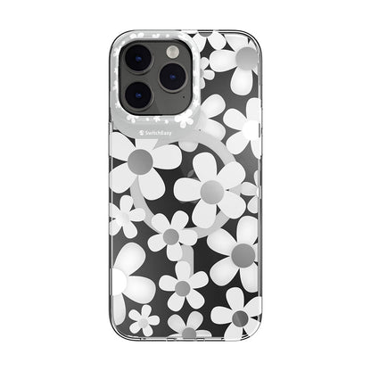 iPhone 14 Pro Max Kılıf M-safe Şarj Özellikli Çift IMD Baskılı Lisanslı Switcheasy Artist-M Fleur Kılıf