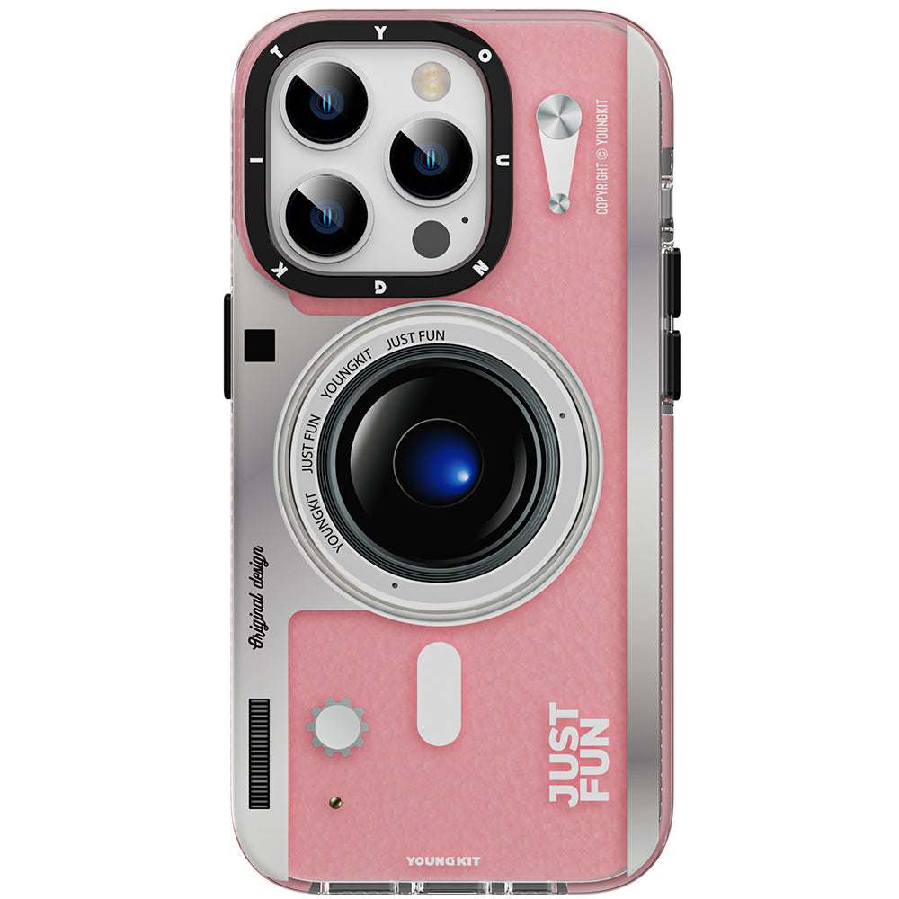 iPhone 14 Pro Max Kılıf M-safe Şarj Özellikli Lens Figürlü YoungKit Art Film Serisi Kılıf