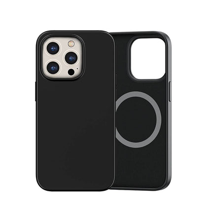iPhone 14 Pro Max Kılıf M-safe Şarj Özellikli Liquid Silikon Recci Mousse Serisi Kılıf