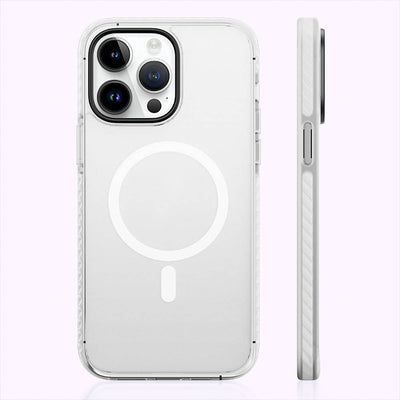Apple iPhone 14 Pro Max Kılıf Magsafe Şarj Özellikli Mat Arka Yüzey Benks Drop Resistance Kapak Mavi