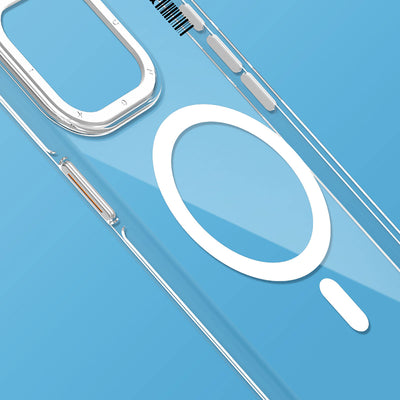 Apple iPhone 14 Pro Max Kılıf Magsafe Şarj Özellikli Şeffaf Youngkit Crystal Shield Serisi Kapak Siyah