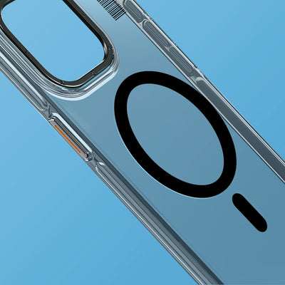 Apple iPhone 14 Pro Max Kılıf Magsafe Şarj Özellikli Şeffaf Youngkit Crystal Shield Serisi Kapak Siyah