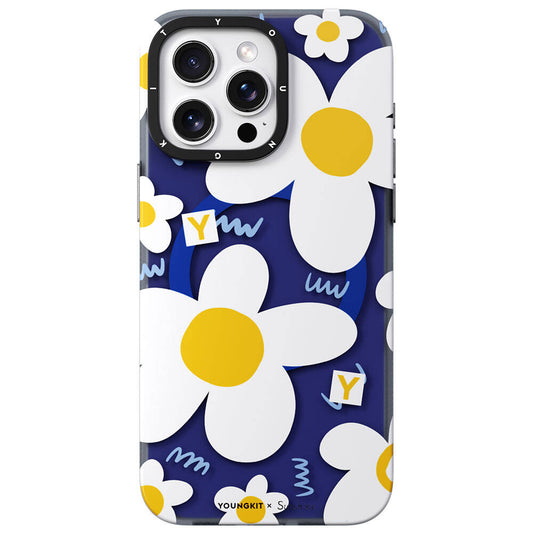 iPhone 14 Pro Max Kılıf M-safe Şarj Özellikli Sunshine Tasarımlı Youngkit Spring Breeze Serisi Kılıf