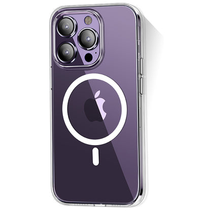 iPhone 14 Pro Max Kılıf M-safe Şarj Özellikli Transparan Sert PC Wlons Pita Kılıf