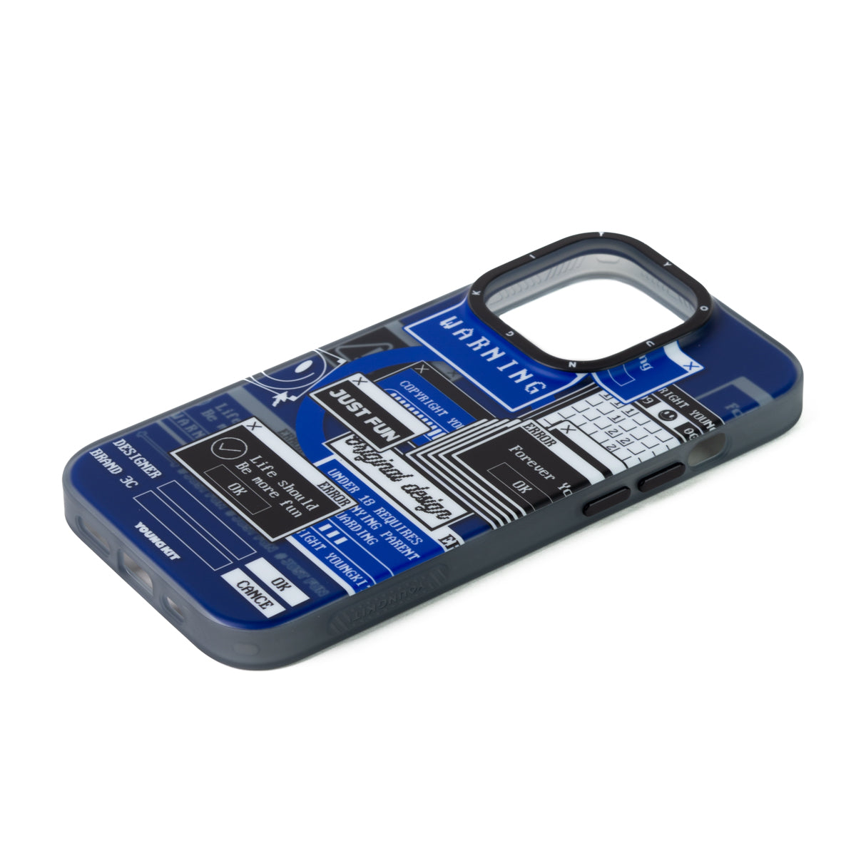Apple iPhone 14 Pro Max Kılıf Magsafe Şarj Özellikli YoungKit Code Case Serisi Kapak Mavi