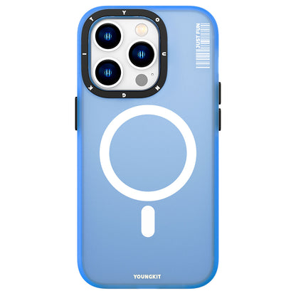 iPhone 14 Pro Max Kılıf M-safe Şarj Özellikli Youngkit Colored Sand Serisi Kılıf