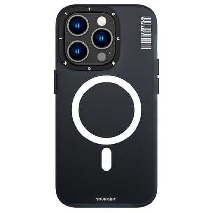 iPhone 14 Pro Max Kılıf M-safe Şarj Özellikli Youngkit Colored Sand Serisi Kılıf