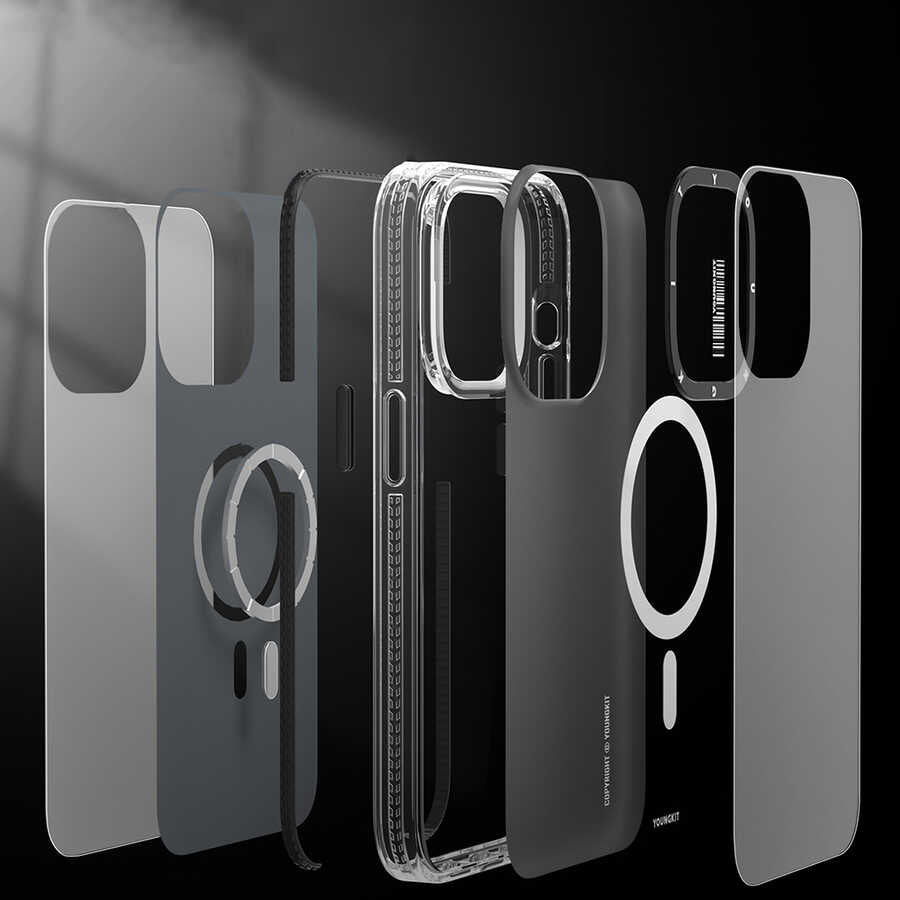 iPhone 14 Pro Max Kılıf M-safe Şarj Özellikli YoungKit Exquisite Serisi Kılıf
