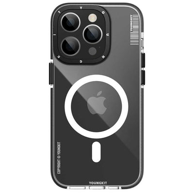 Apple iPhone 14 Pro Max Kılıf Magsafe Şarj Özellikli YoungKit Exquisite Serisi Kapak Mor