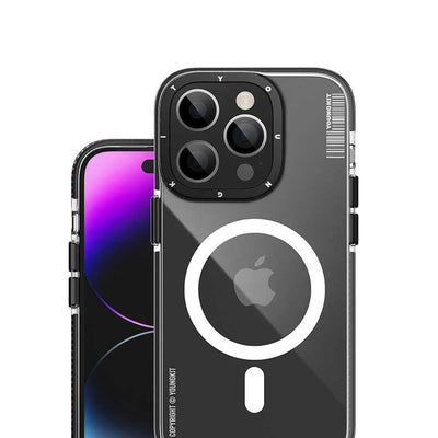Apple iPhone 14 Pro Max Kılıf Magsafe Şarj Özellikli YoungKit Exquisite Serisi Kapak Mor