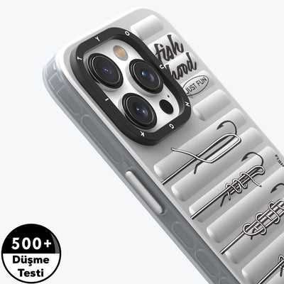 Apple iPhone 14 Pro Max Kılıf Magsafe Şarj Özellikli Youngkit Fishing Serisi Kapak Gri