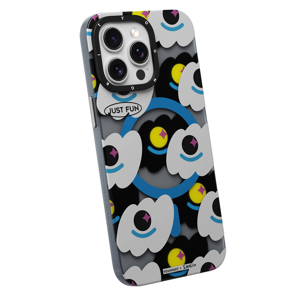 iPhone 14 Pro Max Kılıf M-safe Şarj Özellikli Youngkit Happy View Serisi Kılıf