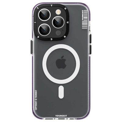 Apple iPhone 14 Pro Max Kılıf Magsafe Şarj Özellikli Youngkit Jane Sand Serisi Kapak Pembe