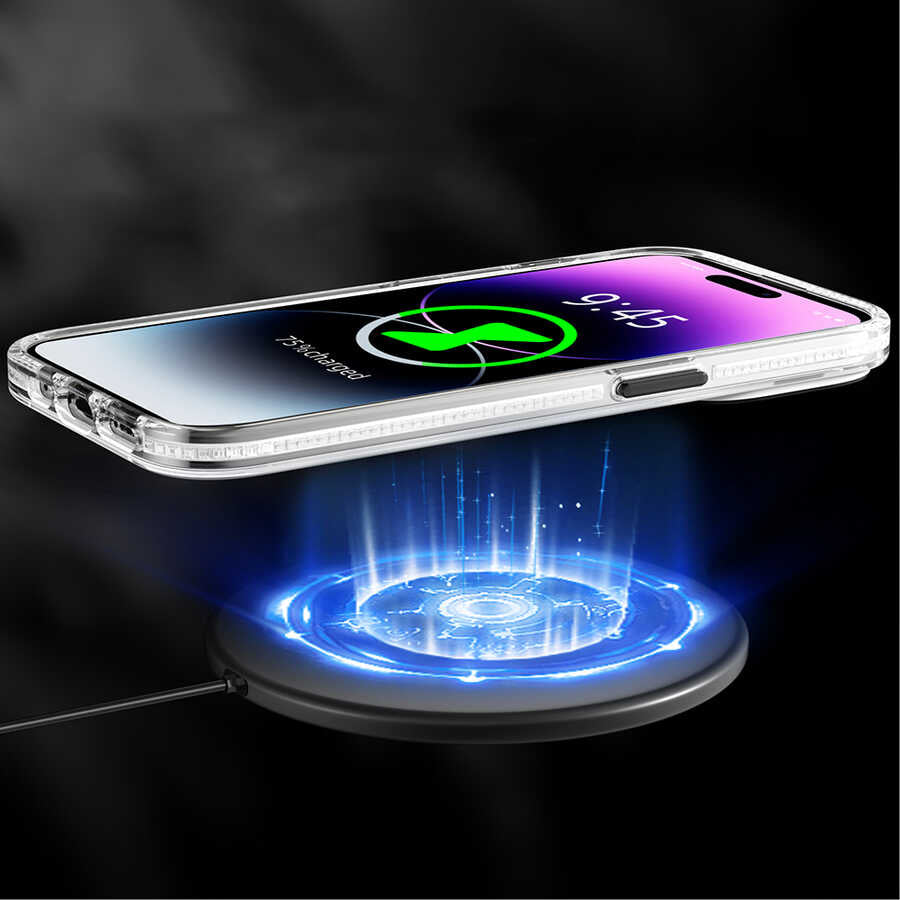 Apple iPhone 14 Pro Max Kılıf Magsafe Şarj Özellikli Youngkit Play Rabbit Serisi Kapak Turuncu