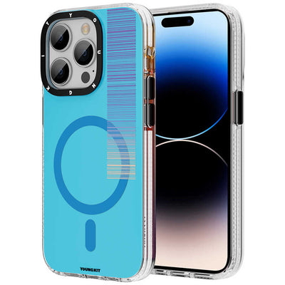 Apple iPhone 14 Pro Max Kılıf Magsafe Şarj Özellikli Youngkit Pure Serisi Kapak Gri