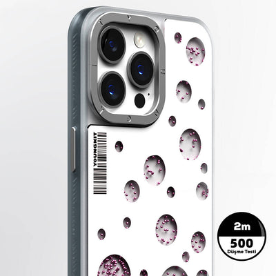 Apple iPhone 14 Pro Max Kılıf Magsafe Şarj Özellikli Youngkit Quicksand Beads Serisi Kapak Sarı