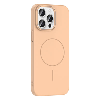 Apple iPhone 14 Pro Max Kılıf M-safe Şarj Özellikli Zore Ruby Sert Kapak Mürdüm