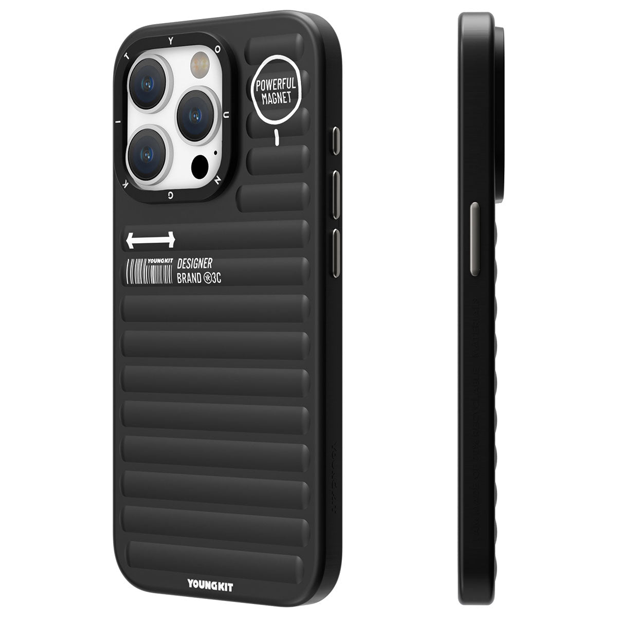 Apple iPhone 14 Pro Max Kılıf Mat Renkli Tasarım YoungKit Original Serisi Kapak Pembe