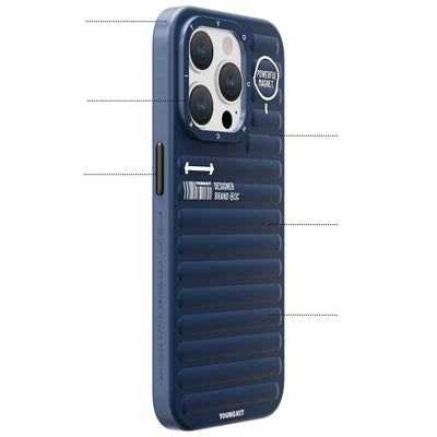 Apple iPhone 14 Pro Max Kılıf Mat Renkli Tasarım YoungKit Original Serisi Kapak Pembe