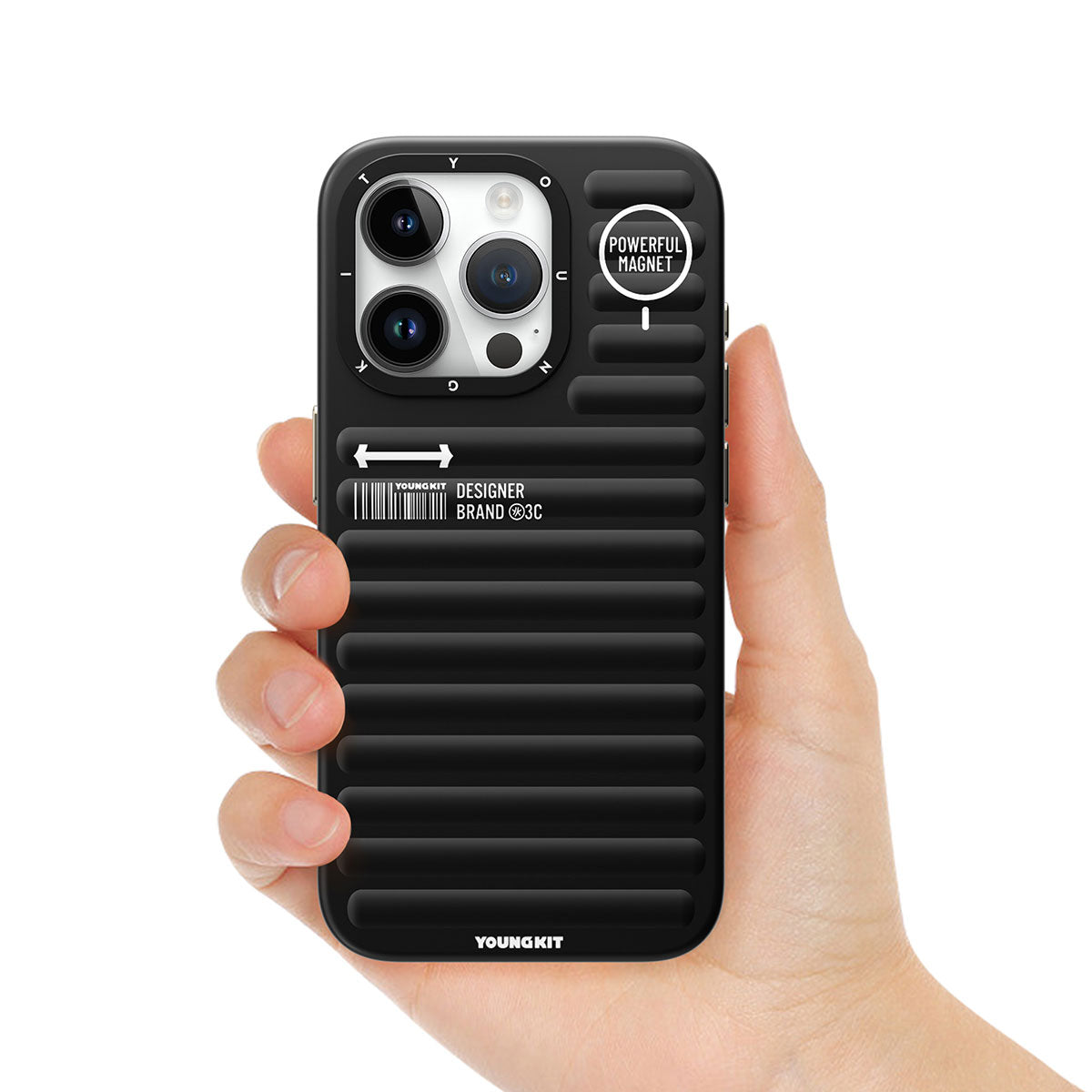 Apple iPhone 14 Pro Max Kılıf Mat Renkli Tasarım YoungKit Original Serisi Kapak Pembe