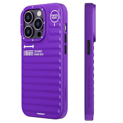 Apple iPhone 14 Pro Max Kılıf Mat Renkli Tasarım YoungKit Original Serisi Kapak Siyah