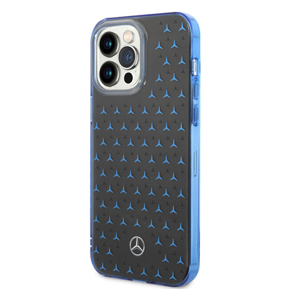 iPhone 14 Pro Max Kılıf Mercedes Benz Çift Katmanlı Yıldız Desenli Dizayn Kılıf