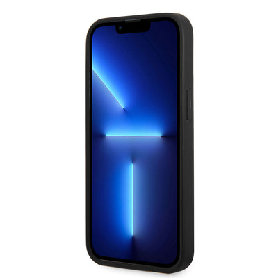 Apple iPhone 14 Pro Max Kılıf Mercedes Benz Hakiki Deri Yeni Dalga III Dizayn Kapak Siyah