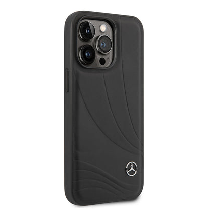 iPhone 14 Pro Max Kılıf Mercedes Benz Hakiki Deri Yeni Dalga III Dizayn Kılıf