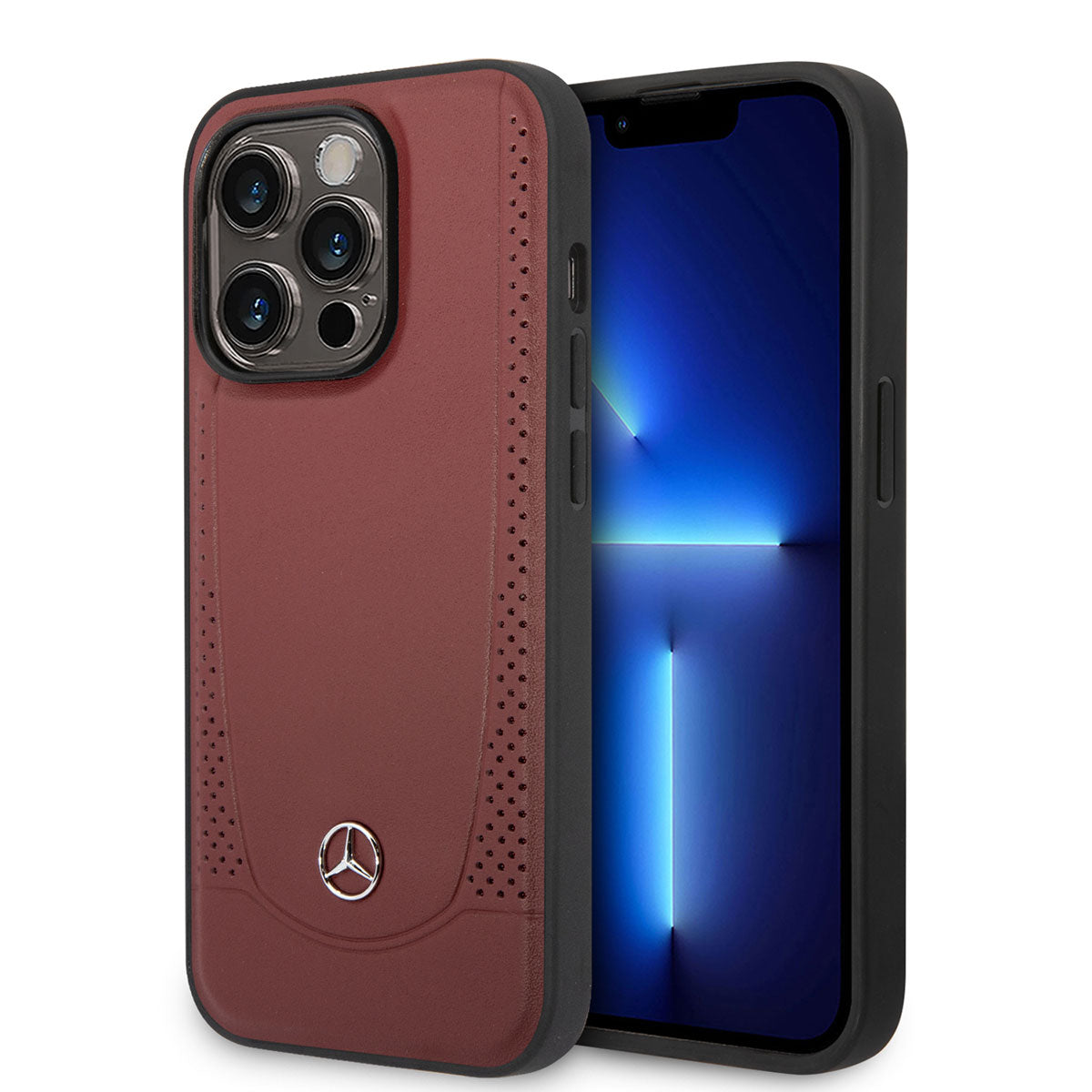 iPhone 14 Pro Max Kılıf Mercedes Benz M-safe Şarj Özellikli Urban Deri Kılıf