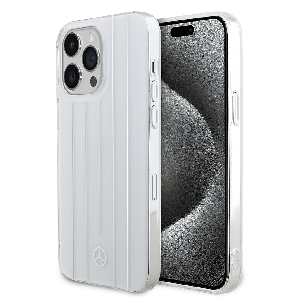 iPhone 14 Pro Max Kılıf Mercedes Benz Orjinal Lisanslı New Urban 3 Sert PC Paralel Çizgi Desenli Kılıf