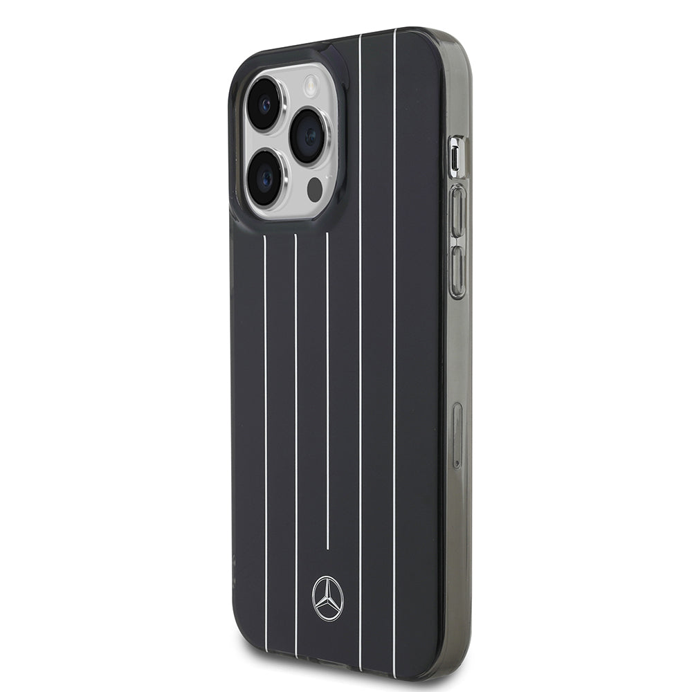 iPhone 14 Pro Max Kılıf Mercedes Benz Orjinal Lisanslı New Urban 3 Sert PC Paralel Çizgi Desenli Kılıf