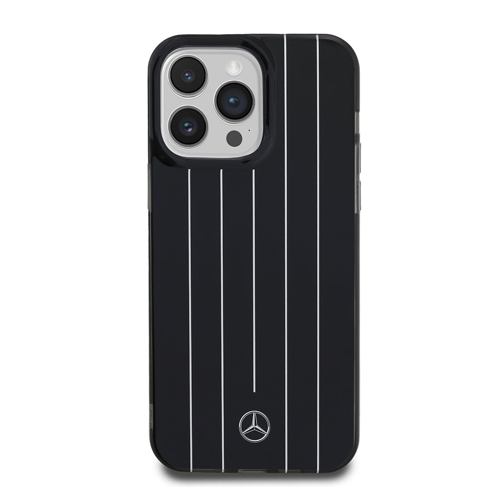 iPhone 14 Pro Max Kılıf Mercedes Benz Orjinal Lisanslı New Urban 3 Sert PC Paralel Çizgi Desenli Kılıf