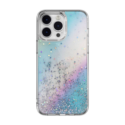 iPhone 14 Pro Max Kılıf Parlayan Simli Şeffaf Lisanslı Switcheasy Starfield Kılıf
