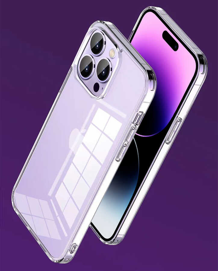 iPhone 14 Pro Max Kılıf Şeffaf Airbag Tasarımlı Wiwu ZCC-108 Concise Serisi Kılıf